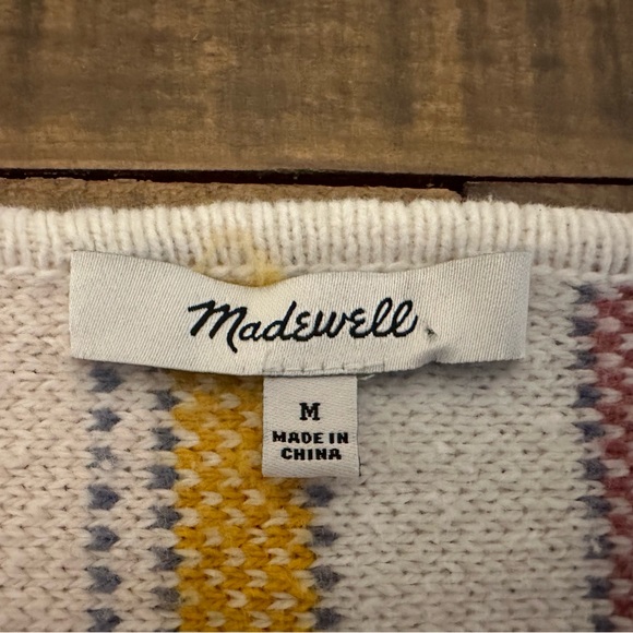 Madewell Women’s Blakley Stripe Sweater Tee - Size Medium - Picture 4 of 5